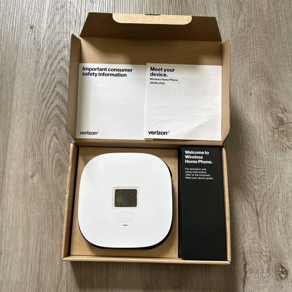 Verizon LVP2 Wireless Home Phone Kit Receiver Base Complete White NEW